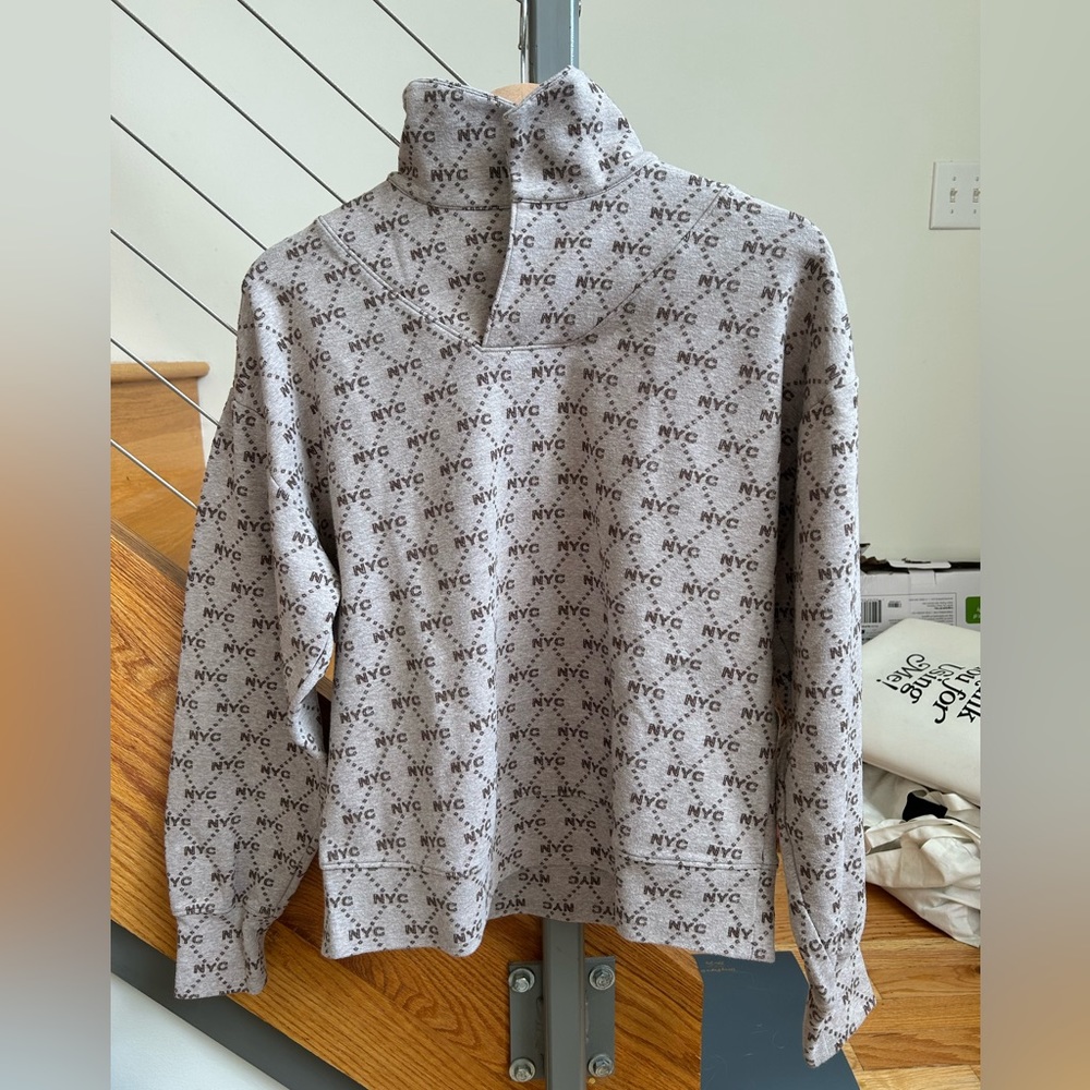 All Access Jacquard Folded Collar Sweatshirt